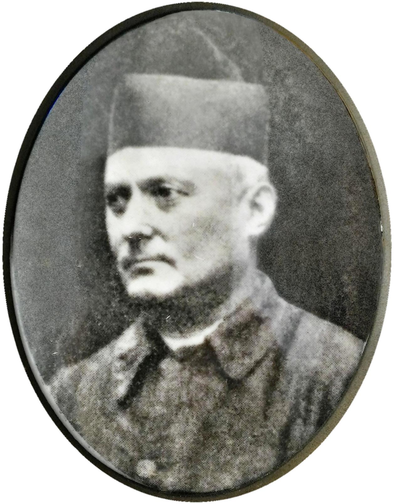 Don Angelo Guazzo, parroco di Battaglia dal 1885 al 1935. 