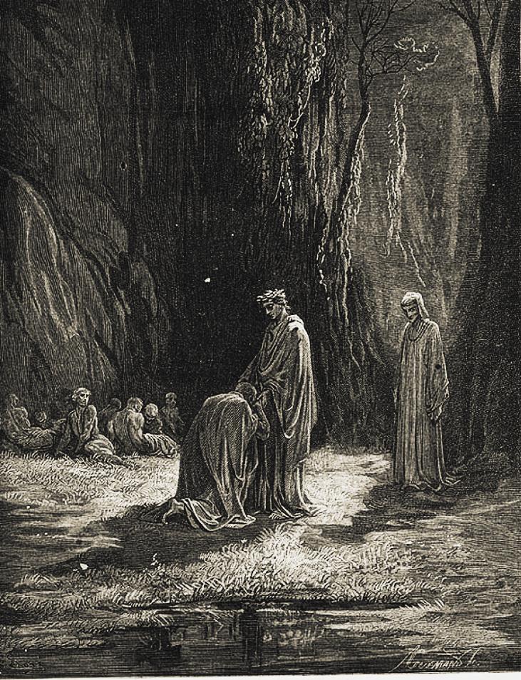 Gustave Doré, Virgilio e Sordello (Purgatorio, Canto VII).
